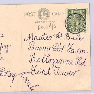 GB Channel Islands JERSEY Postcard *FIRST TOWER* CDS 1917 {samwells-covers}ZJ104