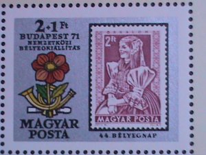 HUNGARY1971 SC#B293  CENTENARY OF 1ST HUNGARIAN STAMPS-:MNH S/S VERY FINE