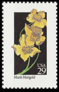 1992 29c Wildflowers: Marsh Marigold Scott 2658 Mint F/VF NH