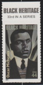 4464, (Black Heritage) Single. Oscar Micheaux MNH, .44cent