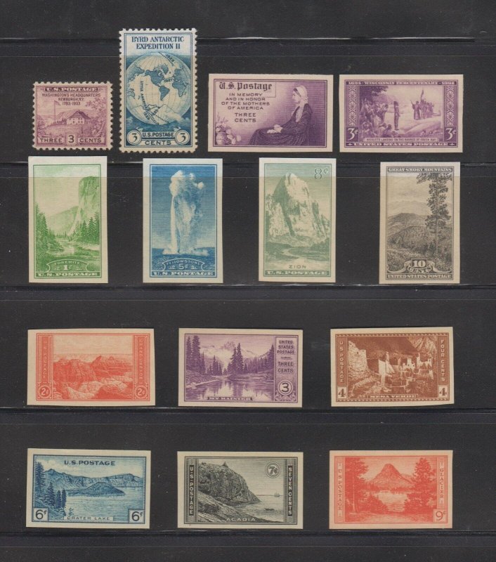 US,752,753,754,755,756-765,MNH ,VF,COMPLETE SET FARLEY 1935 NATIONAL PARKS 