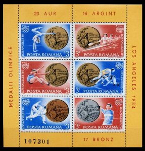 1984 Romania 4089-4094/B210 1984 Olympic Games in Los Angeles 7,50 €