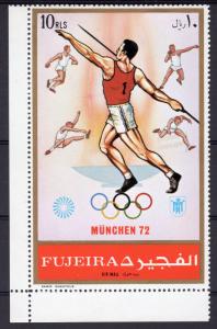 Fujeira 1972 Munchen 72 Olympic Games Set (1) MNH