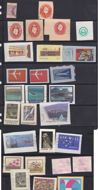 Australia mix postal stationery clips