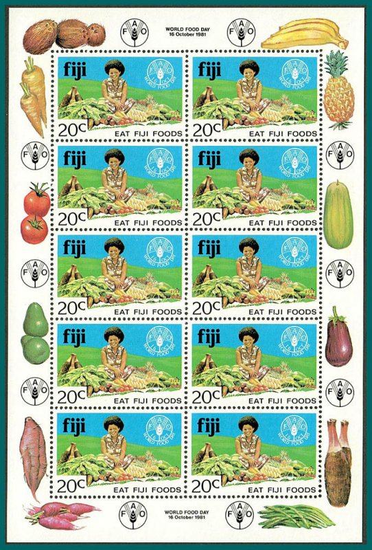 Fiji  1981 World Food Day, sheetlet, MNH #449,SG619