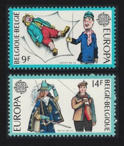 Belgium Folklore Europa 2v 1981 MNH SG#2644-2645