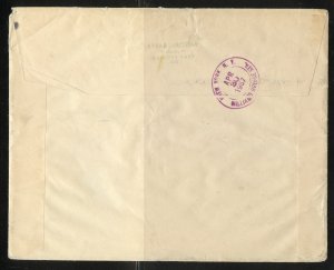 Czechoslovakia Scott 779,791-794 Used on Registered Air Mail Cover