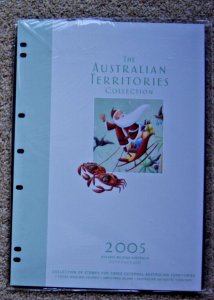 Australian Territories Stamp Collection Year Book 2005 Cocos Islands AAT Christm