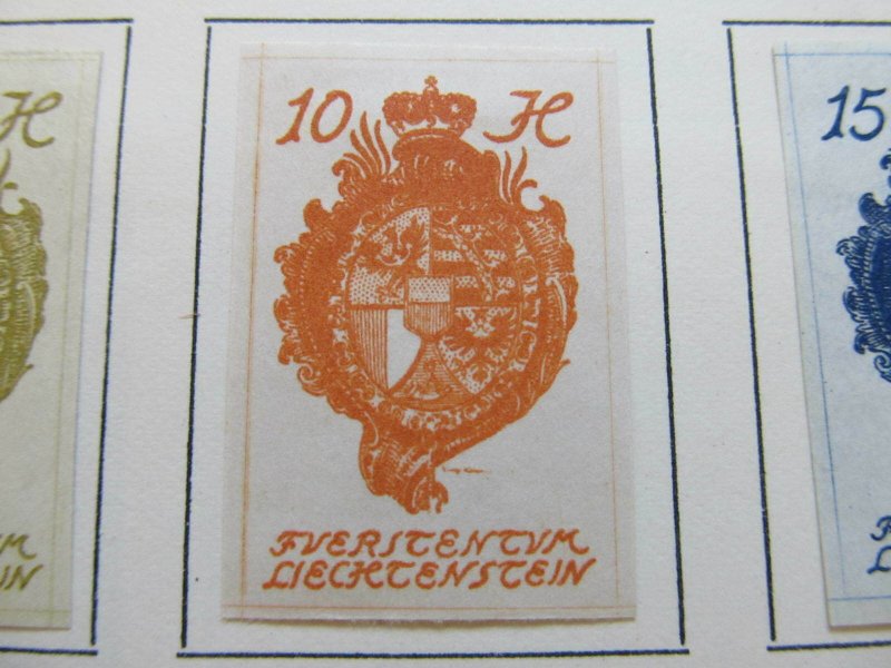 1920 Liechtenstein 10h Imperfect Fine MH* Stamp A11P25F22-