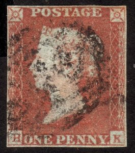 1841, Great-Britain 1p, Used, Plate 86, Sc 3