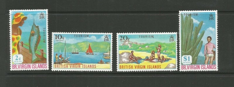 British Virgin Islands,1969 Tourism UMM Set SG  236/9