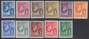 Virgin Islands #76-86 Mint