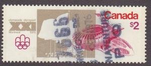 Canada # 688, Montreal Olympics, Used, Third Cat
