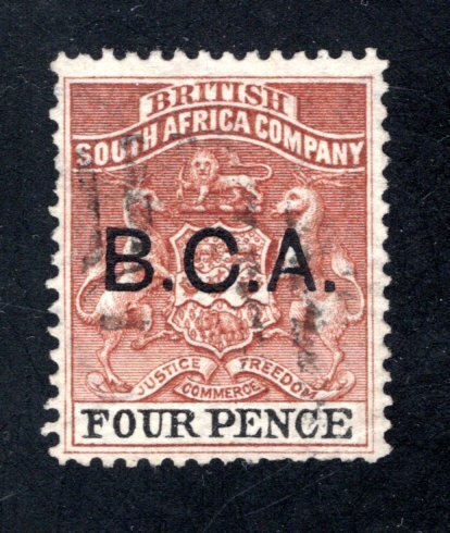 British Central Africa, Scott #3, VF, Used, CV $7.50  ..... 0800004