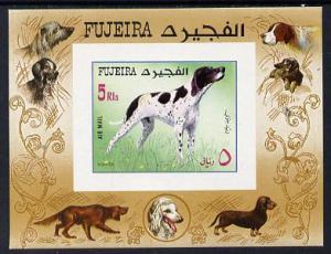 Fujeira 1970 Dogs (Pointer) imperf m/sheet unmounted mint...