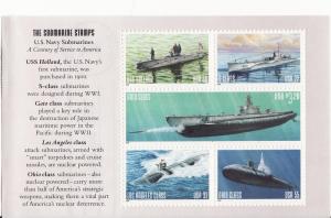 3373-77 3377a US Navy Submarines MNH Paneof 5 Selvage 2