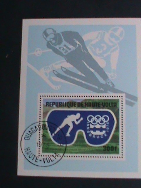 UPPER VOLTA-1975- WINTER OLYMPIC GAMES INNSBRUCK'76- CTO S/S VERY FINE