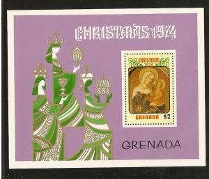 Grenada  582 MNH 1974 Christmas Sheet