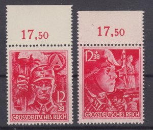 Germany 1945 Sc#B292-293 Mi#909-910 margin mnh SA/SS (DR1044)