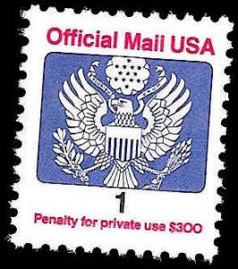 # O143 MINT NEVER HINGED EAGLE HOLDING ARROWS AND BRANCH