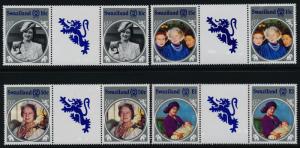 Swaziland 476-9 Gutter Pairs MNH Queen Mother 85th Birthday