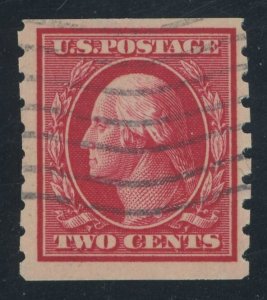 USA 393 - Two cent Perf 8.5 vertical coil - F/VF Used