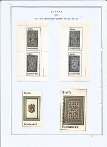 STAFFA - 1982 - Ornate Book Covers - Sheets - Mint Light Hinged - Private Issue