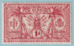 BRITISH NEW HEBRIDES 18  MINT HINGED OG * NO FAULTS VERY FINE! - TOY