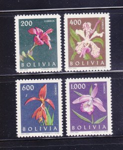 Bolivia 459-462 Set MNH Flowers (A)