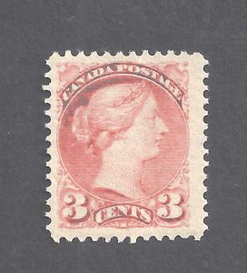 Canada # 41a MINT NH 3c ROSE CARMINE SMALL QUEEN PERF 12 x 12.25 BS30942