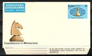 Cuba, 1982 issue. Chess Postal Envelope. ^