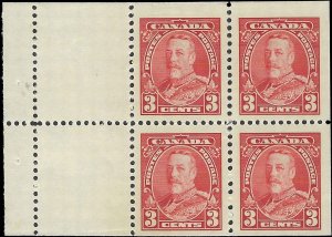 VEGAS - 1935 Canada Booklet Pane - 3c - Sc# 219a MNH, Undisturbed OG! - Read