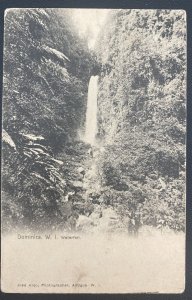 1912 Dominica Real Picture Postcard Cover To Torquay England Waterfall