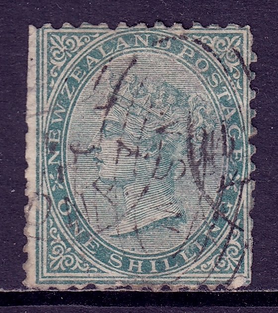 New Zealand - Scott #56 - Used - Large thin, clipped perfs UL - SCV $52