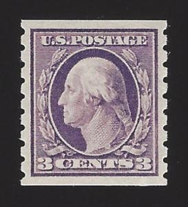 US #394 1910-13 Violet Type I WMK 190 Perf 8.5 Mint OG LH VF SCV $60