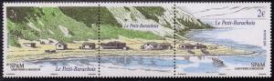 St. Pierre & Miquelon #824 2006 Scenery Pair with Label MNH