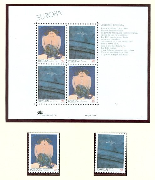 PORTUGAL AZORES EUROPA 1993-94/98 ..(2)SETS & (3)SOUV. SHEETS MNH $23.00