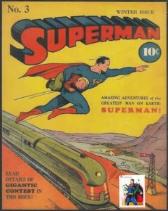 CANADA Sc #2679/83.83 SUPERMAN 75th ANN PHOTO with STAMP FIRST DAY CANCELLED