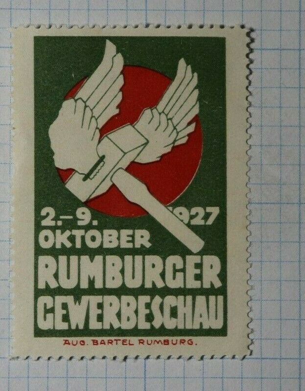 Rumburger Trade Show 1927 Exposition Poster Stamp Ads