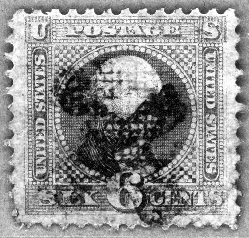 US Scott#115 1869 6c Pictorial with rare Yokohama Japanese cancel, cat $1725