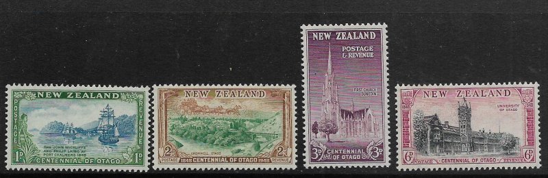 NEW ZEALAND, 269-272, HINGED, OTAGO PROVINCE SETTLEMENT