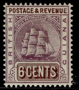 BRITISH GUIANA QV SG197, 6c dull purple & brown, LH MINT. Cat £35.