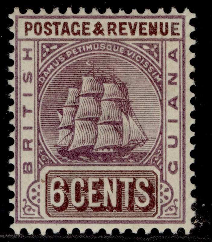 BRITISH GUIANA QV SG197, 6c dull purple & brown, LH MINT. Cat £35.