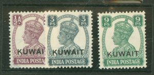 Kuwait #59-61 Unused Single