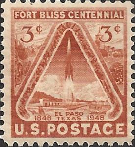 # 976 MINT NEVER HINGED FORT BLISS CENTENNIAL