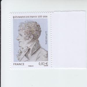 2014 France Evariste Parny - Poet (Scott 4728)  MNH