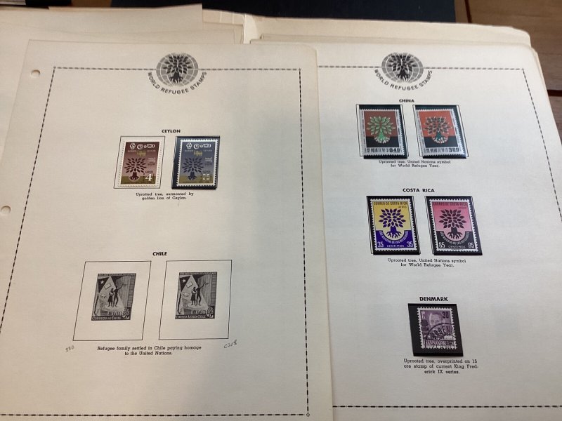 ICOLLECTZONE World Refugee Year Mostly Mint Collection!  (BCOL-009)