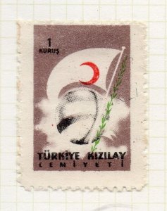 Turkey Crescent 1957 Issue Fine Mint Hinged 1K. NW-271215