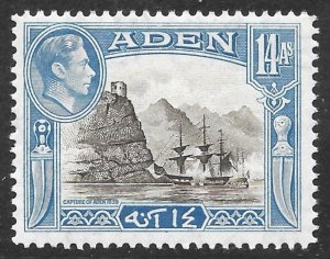 Aden Scott 23A MNH 14a light blue & brown black Capture of Aden issue of 1945