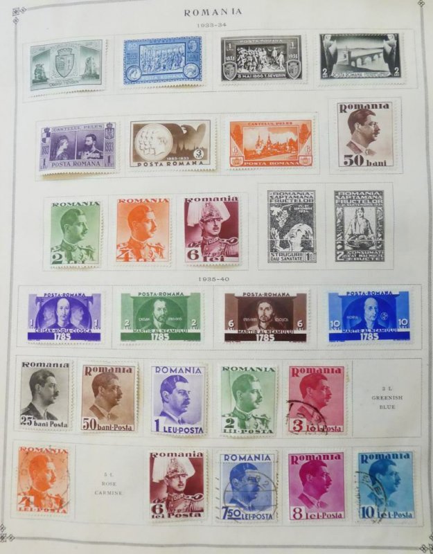 EDW1949SELL : ROMANIA Extensive Mint & Used collection on album pages 1930s-60s